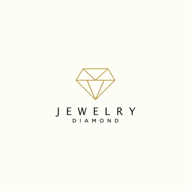 Modèle D'art De Conception De Diamant De Bijoux De Logo