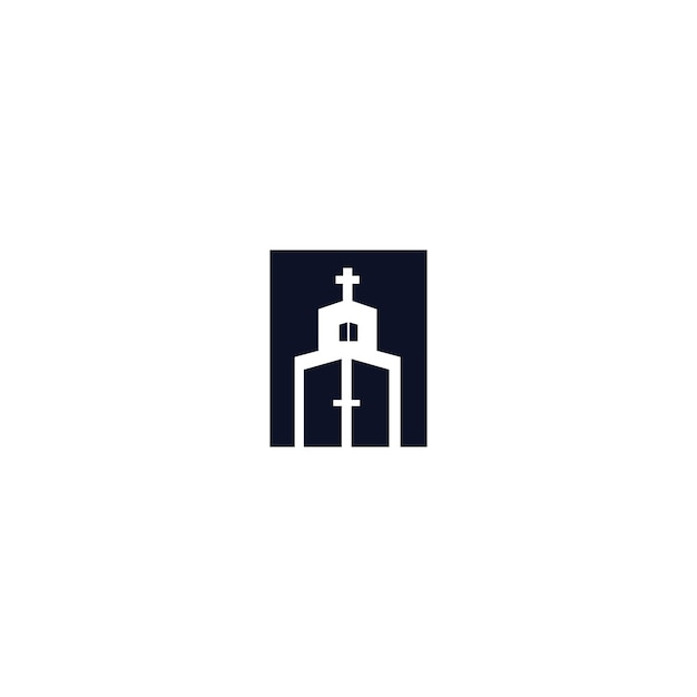 modèle d'art de conception de logo chrétien