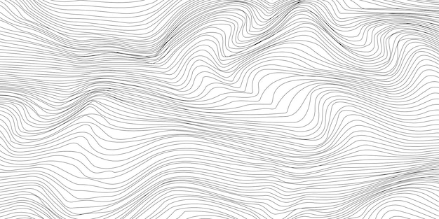 Modèle artistique abstrait ondulé Wave Stripe vector Background
