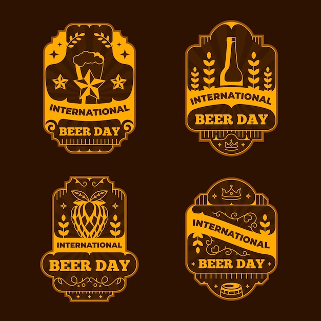 Modèle De Badges De La Journée Internationale De La Bière