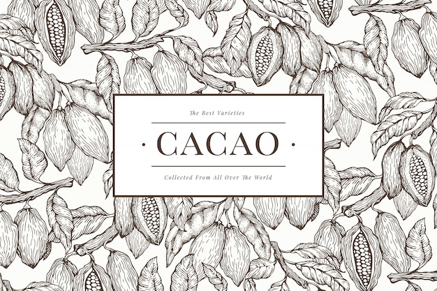 Modèle De Bannière De Cacao