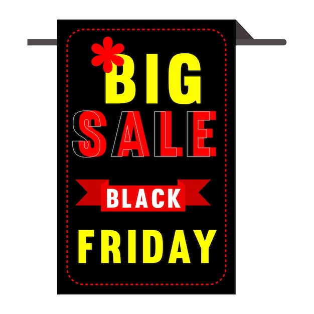 Modèle de bannière carrée du Black Friday Big Sale