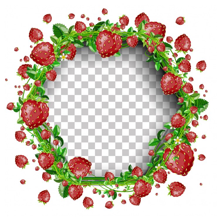 Modèle de bannière fraise arrondie et fraise supplémentaire.