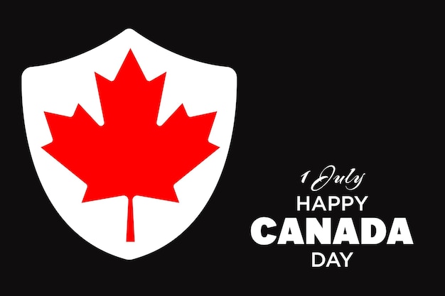 Modèle de bannière Happy Canada Day Canada