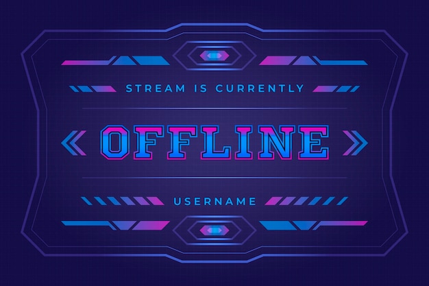 Modèle De Bannière Hors Ligne Twitch