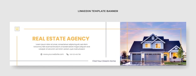 Modèle De Bannière Linkedin Immobilier