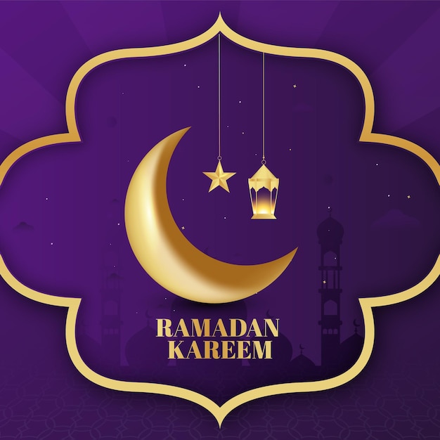 Modèle de bannière de médias sociaux du festival islamique ramadan kareem