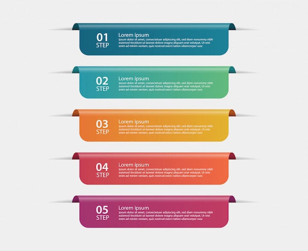 Modèle de bannière de présentation entreprise infographique