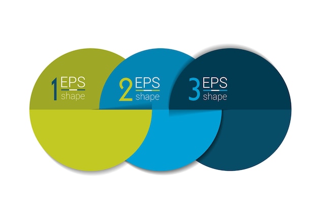 Modèle de bannière de trois éléments commerciaux 3 étapes graphique de conception infographie étape par étape numéro option mise en page style de cercle 3D