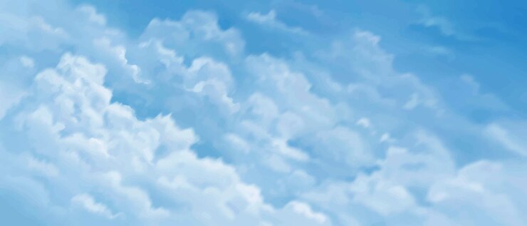 Vecteur modèle de bannière vectorielle du ciel et des nuages