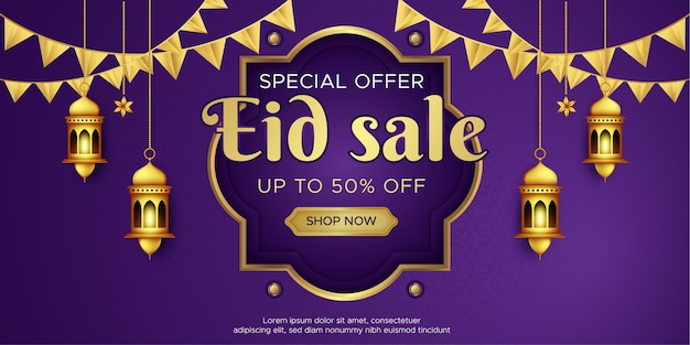 Modèle De Bannière De Vente Eid