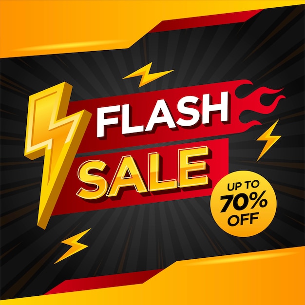 Modèle De Bannière De Vente Flash