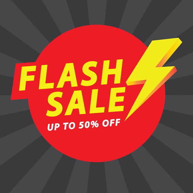 Modèle de bannière de vente flash