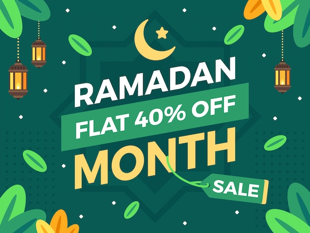 Modèle De Bannière De Vente Ramadan