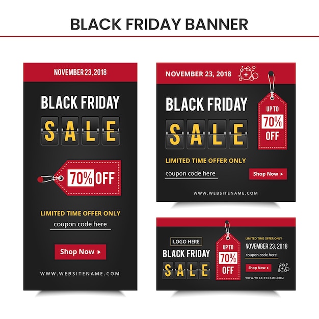 Modèle De Bannières Black Friday