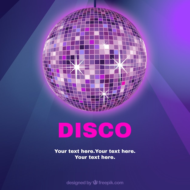 Vecteur modèle de boule de disco