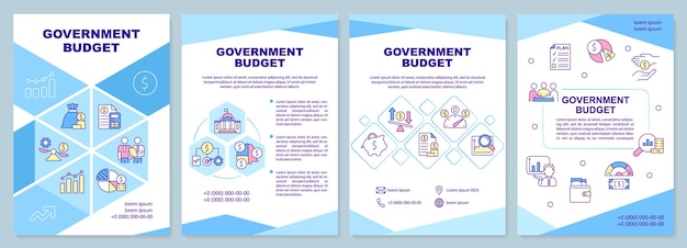 Modèle De Brochure Sur Le Budget Du Gouvernement