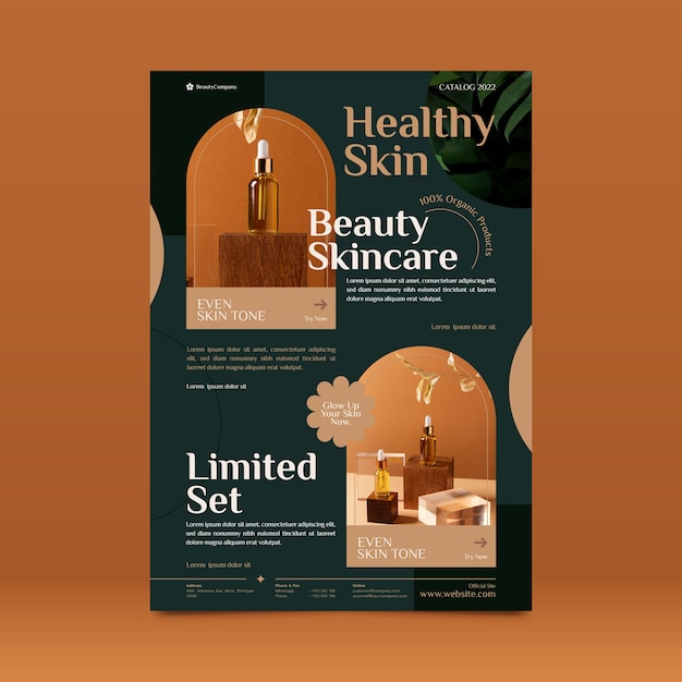 Modèle de brochure de catalogue de produits dégradé