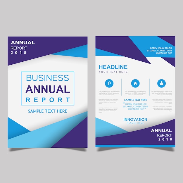 Modèle De Brochure De Commerce Annuel De Rapport Annuel