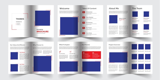Modèle de brochure commerciale de 12 pages
