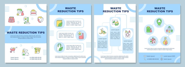 Modèle De Brochure De Conseils De Réduction Des Déchets