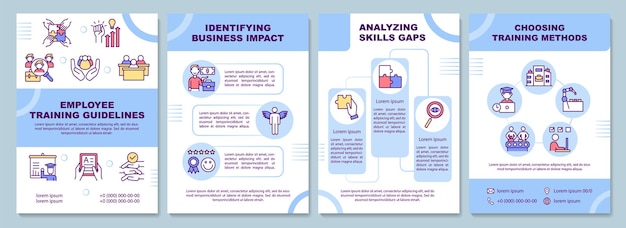 Modèle De Brochure De Directives De Formation Des Employés