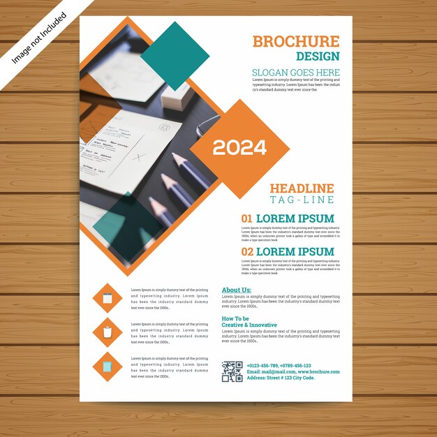 Vecteur modèle de brochure / flyer d'entreprise