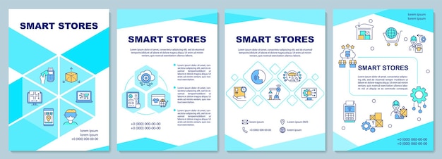 Modèle De Brochure De Magasins Intelligents