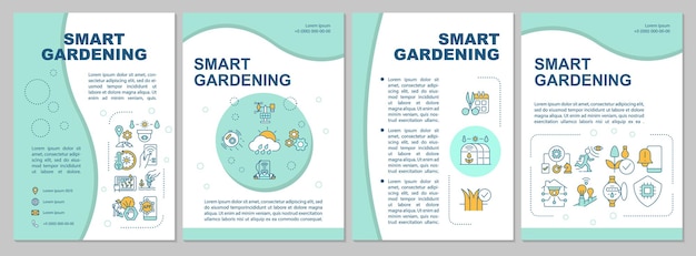 Modèle De Brochure De Menthe Agricole Intelligente