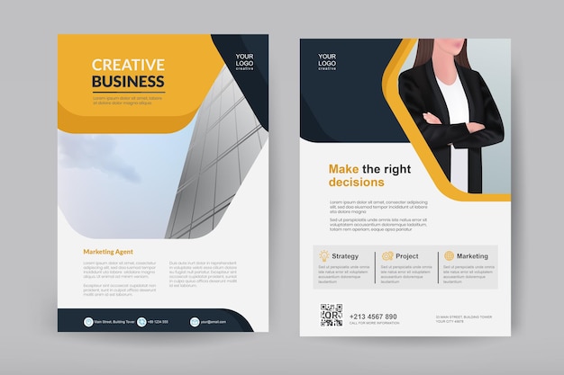 Modèle de brochure minimaliste