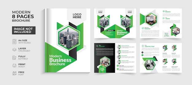 Modèle de brochure polyvalente créative pour les entreprises modernes