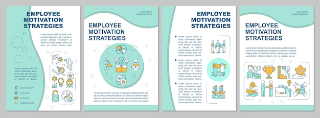 Modèle De Brochure De Stratégie De Motivation Des Employés