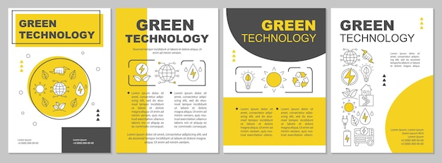 Modèle De Brochure Sur La Technologie Verte