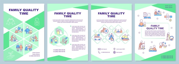 Modèle De Brochure De Temps De Qualité En Famille