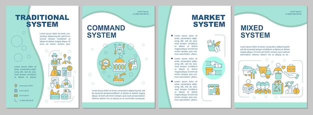 Modèle De Brochure Sur Les Types De Système économique