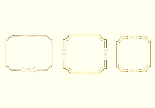 Modèle De Cadre à Double Rectangle, Cadre à Double Ligne, élément De Brouillon, Géométrique, Illustration Vectorielle.