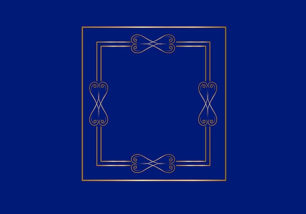 Modèle de cadre à double rectangle, cadre à double ligne, élément de brouillon, géométrique, illustration vectorielle.