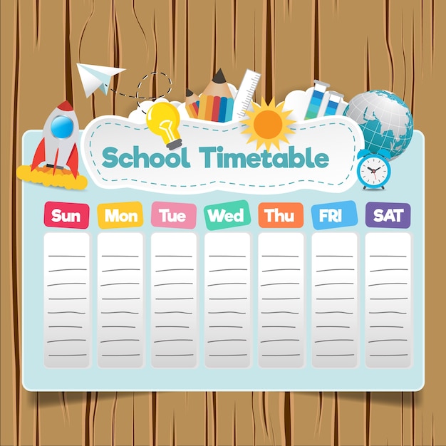 Modèle De Calendrier Scolaire