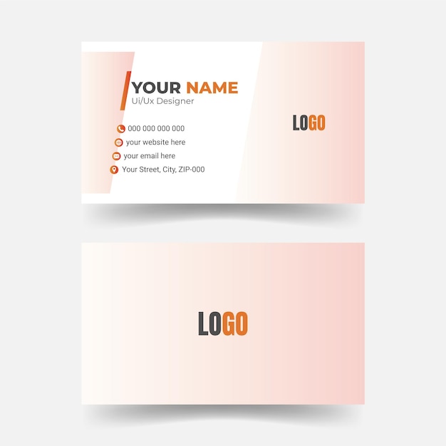 Modèle de carte de visite abstraite pour les professionnels