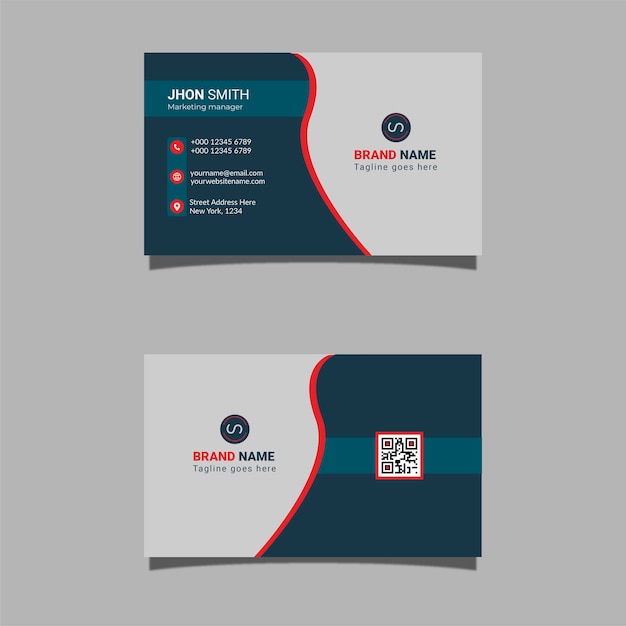 Modèle de carte de visite créative