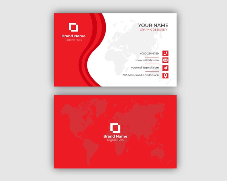 Vecteur modèle de carte de visite d'entreprise pour votre