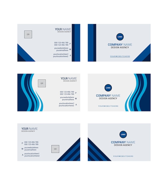 Modèle de carte de visite moderne créative pour votre entreprise ou votre usage personnel