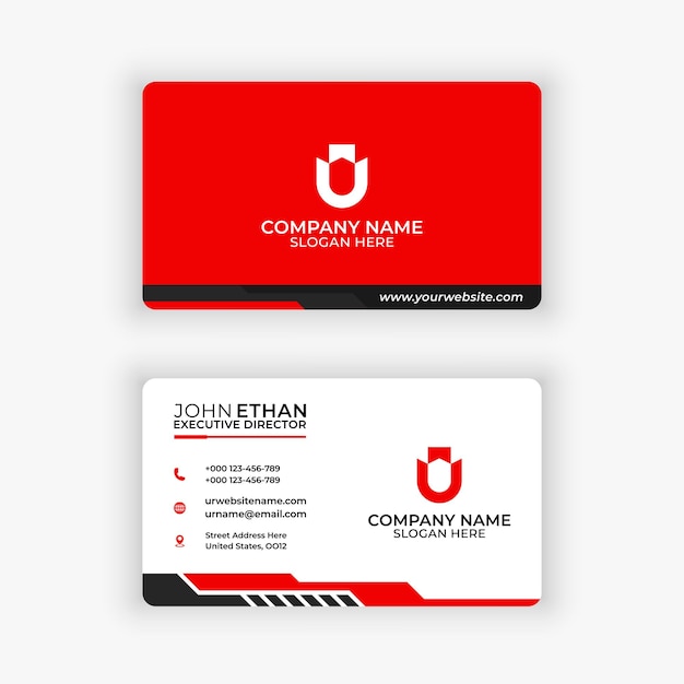 Modèle de carte de visite moderne créative