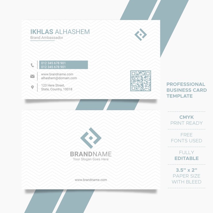 Modèle de carte de visite propre entreprise