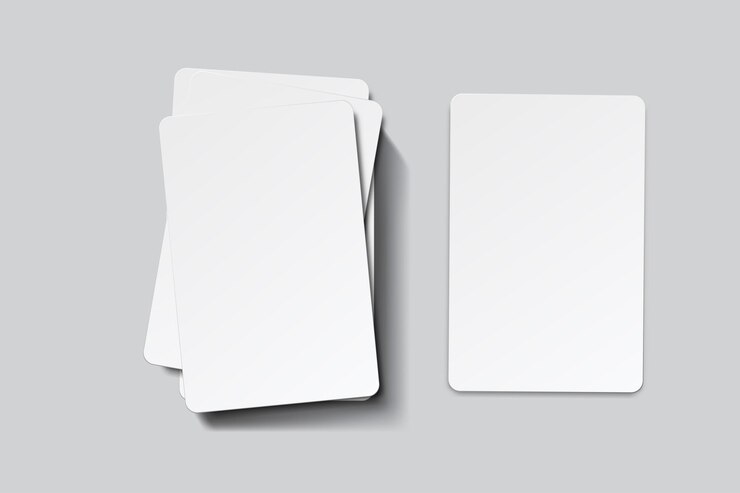 Vecteur modèle de cartes à jouer cartes vides jeu de poker de main de jeu réussi pari de casino publicités de jeu