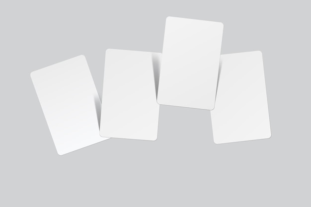 Modèle de cartes à jouer Cartes vides jeu de poker de main de jeu réussi pari de casino publicités de jeu