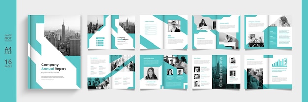 Modèle de catalogue ou de brochure d'entreprise moderne