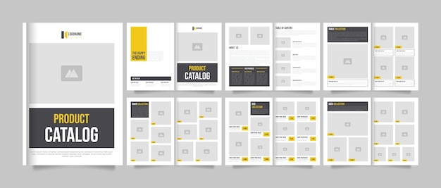 Modèle de catalogue de produits ou mise en page de brochure d'entreprise Modèle de catalogue de produits de meubles