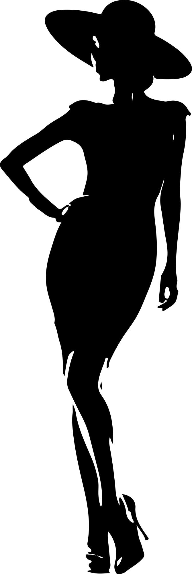 Vecteur modèle de célébration vecteur silhouette de couleur noire 5