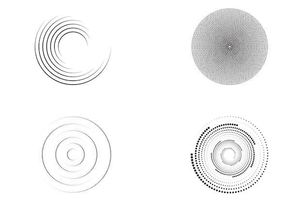 Modèle de cercle vectoriel Formes abstraites
